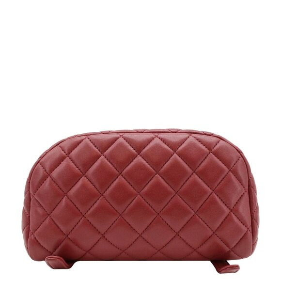 CHANEL Urban Spirit Quilted Leather Backpack Bag Red - Picture 10 of 13